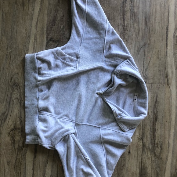 Half Zip Crop Sweater - Garage - Grey - Picture 2 of 4